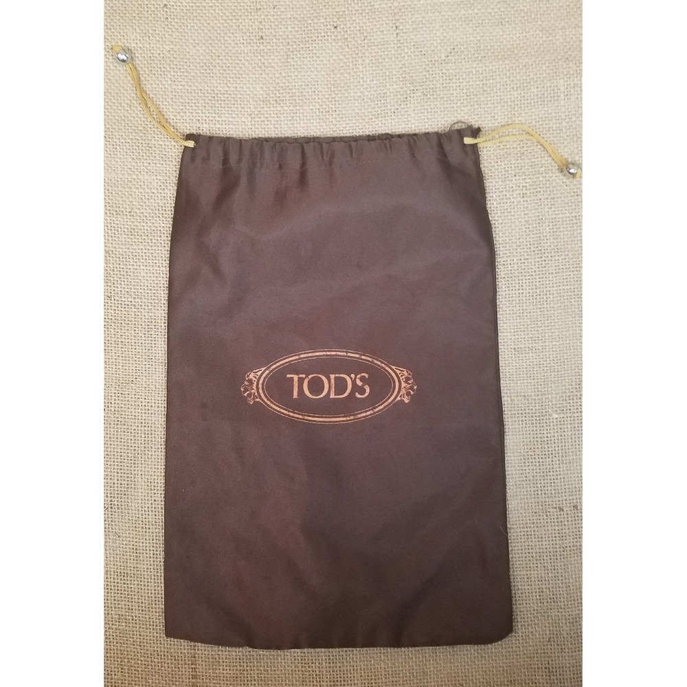 TOD'S storage dust bag brown travel pouch